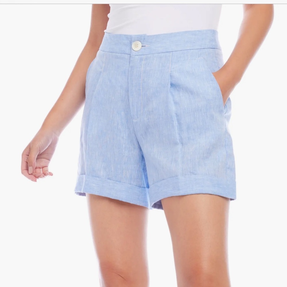 High Waist Pleated Shorts